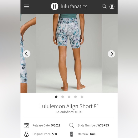 Lululemon Align Short 8"
Kaleidofloral Multi - Picture 8 of 9